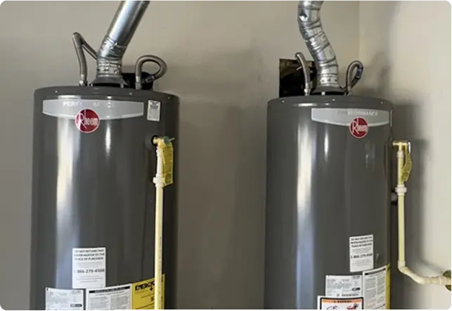 Modern energy-efficient water heater installed by Dallas professionals